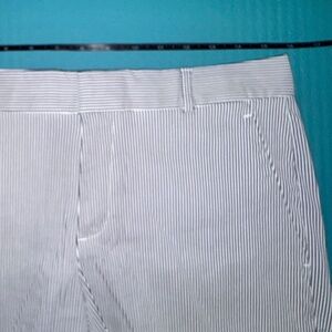 Banana Republic Blk Stripe Tailored Short size 6